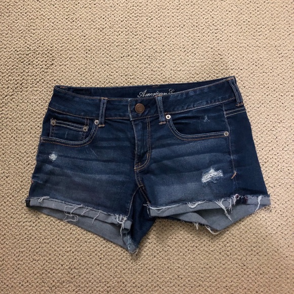 American Eagle cuffed jean shorts - Picture 1 of 2